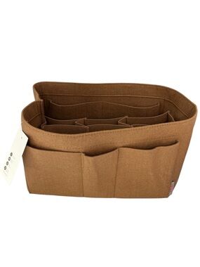 ZTujo Purse Organizer Camel Felt Multi Pockets NWT